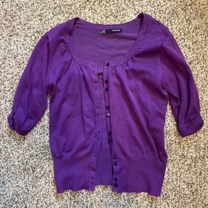 Purple Cardigan